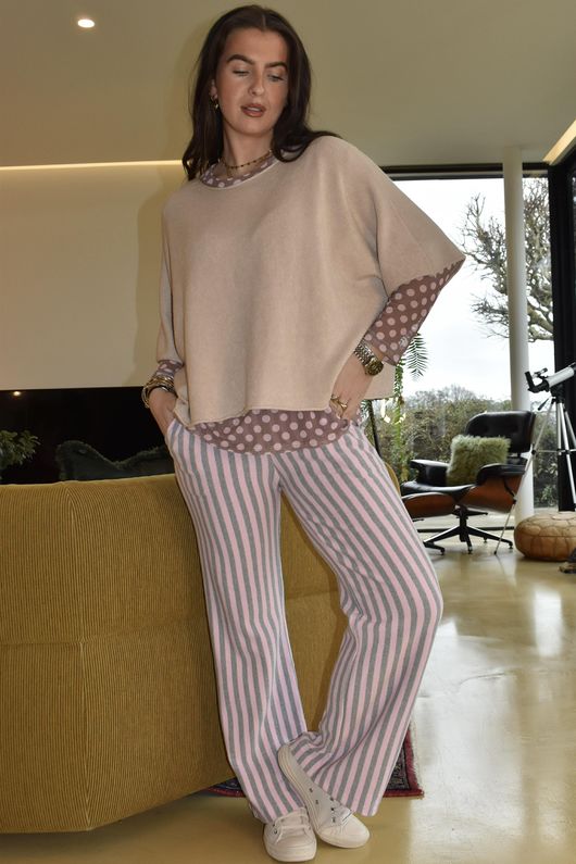 Bobby Mesh Layering Top Dopamine Dot Mocha Blush /5